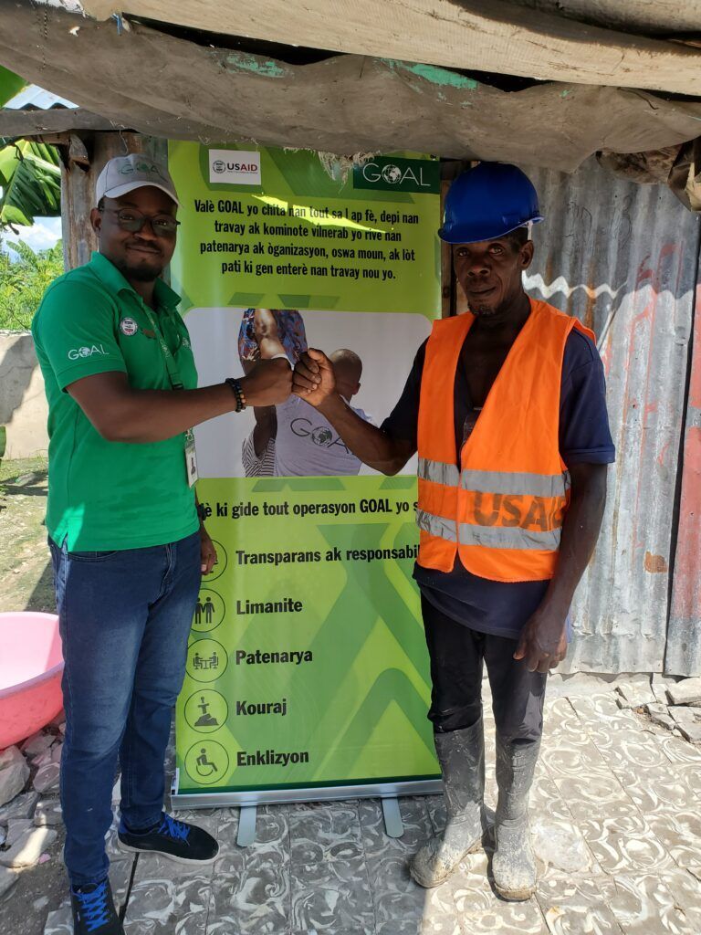 Cenelus Lefranc, MAPP programme participant and CFW recipient who now earns money by clearing waste from local waterways, helping to break potential cholera transmission chains